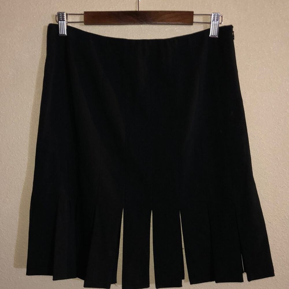 WHBM White House Black Market Preppy Classic Academia Old Money Panel Flap Skirt